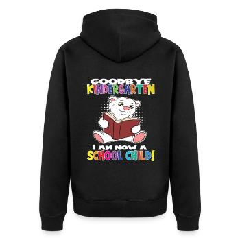 Au revoir la maternelle, je suis un écolier maintenant ! - Veste à capuche bio Premium Unisexe - noir - Dos - Nico (187cm)