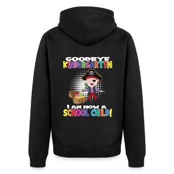 Au revoir la maternelle, je suis un écolier maintenant ! - Veste à capuche bio Premium Unisexe - noir - Dos - Nico (187cm)