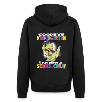 Au revoir la maternelle, je suis un écolier maintenant ! - Veste à capuche bio Premium Unisexe - noir - Dos - Nico (187cm)