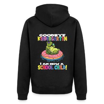 Au revoir la maternelle, je suis un écolier maintenant ! - Veste à capuche bio Premium Unisexe - noir - Dos - Nico (187cm)