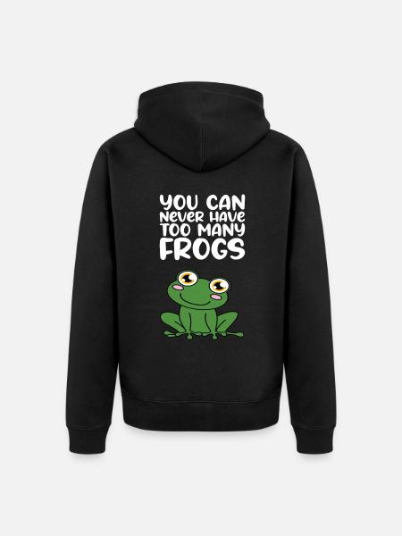 Man Kann Nie Zu Viele Frösche Haben - Ekologisk premiumluvjack unisex - svart