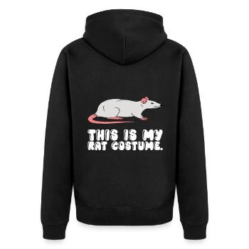 C’est mon costume de rat - Veste à capuche bio Premium Unisexe - noir - Dos - Nico (187cm)