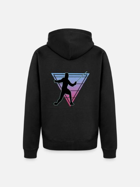 Fencing Fencing Sport Fencing - Unisex Premium Organic Zip Hoodie - black
