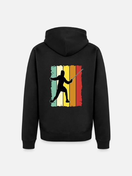Fencing Fencing Sport Fencing - Unisex Premium Organic Zip Hoodie - black
