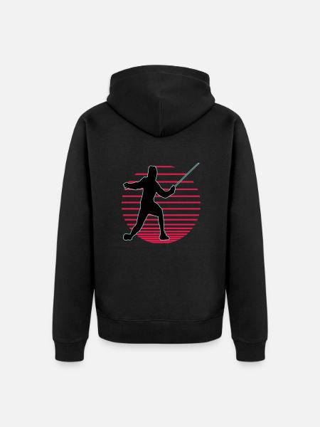 Fencing Fencing Sport Fencing - Unisex Premium Organic Zip Hoodie - black