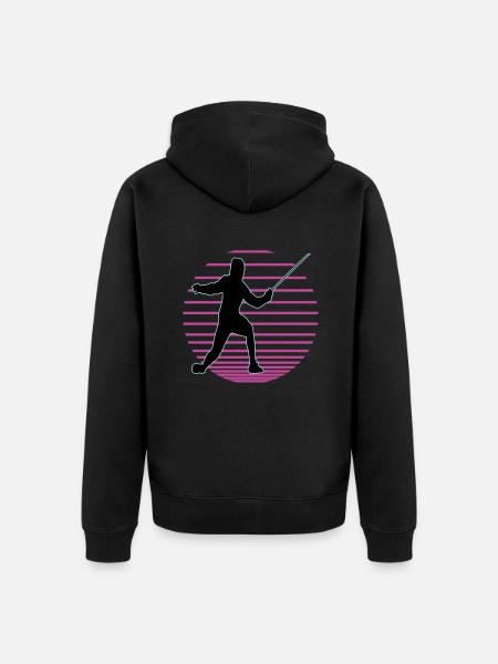 Fencing Fencing Sport Fencing - Unisex Premium Organic Zip Hoodie - black