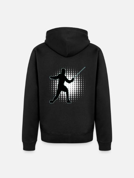 Fencing Fencing Sport Fencing - Unisex Premium Organic Zip Hoodie - black