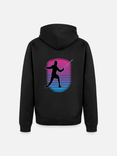 Fencing Fencing Sport Fencing - Unisex Premium Organic Zip Hoodie - black