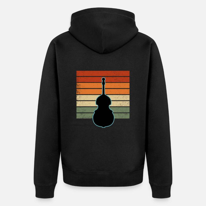 Contrebasse - Veste à capuche bio Premium Unisexe - noir