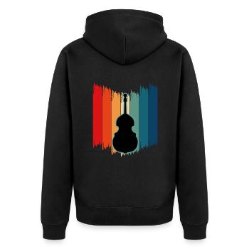 Contrebasse - Veste à capuche bio Premium Unisexe - noir - Dos - Nico (187cm)