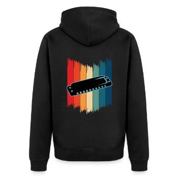 Harmonica - Veste à capuche bio Premium Unisexe - noir - Dos - Nico (187cm)