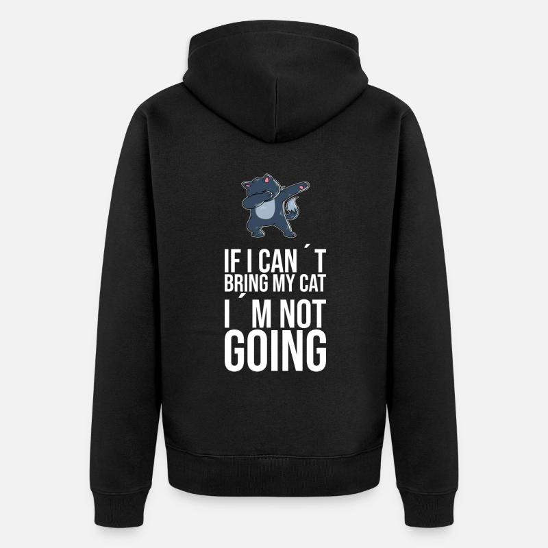 Dabbing Cat Funny Cat - Veste à capuche bio Premium Unisexe - noir