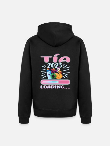 Tía 2023 Loading Tía - Unisex Premium Organic Zip Hoodie - black