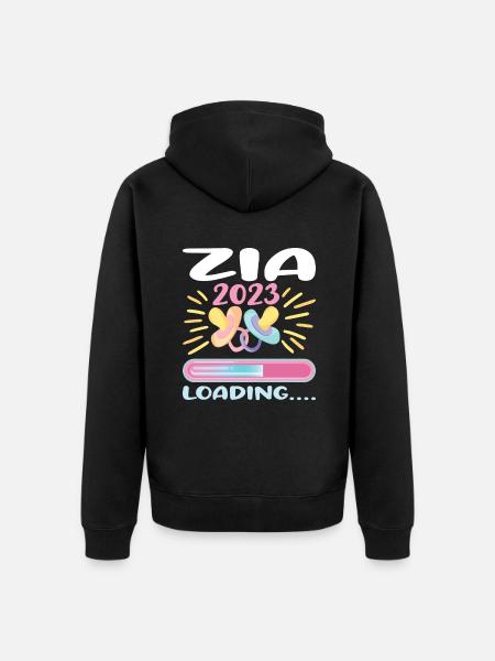 Zia 2023 - Unisex Premium Organic Zip Hoodie - black