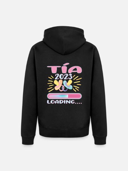 Tía 2023 Loading - Unisex Premium Organic Zip Hoodie - black