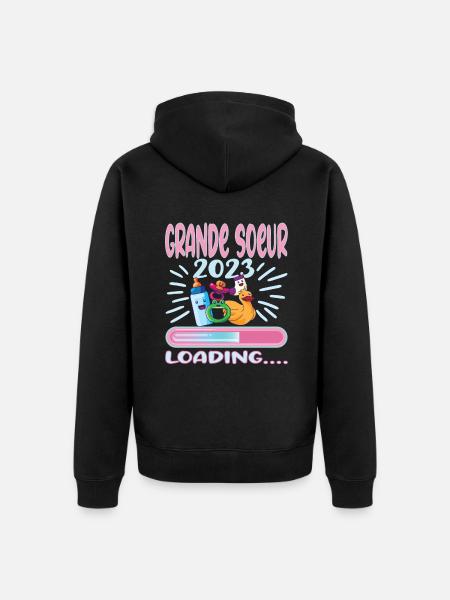 Grande Soeur 2023 - Unisex Premium Bio Zip Hoodie - Schwarz