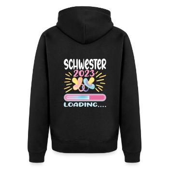 Soeur 2023 - Veste à capuche bio Premium Unisexe - noir - Dos - Nico (187cm)