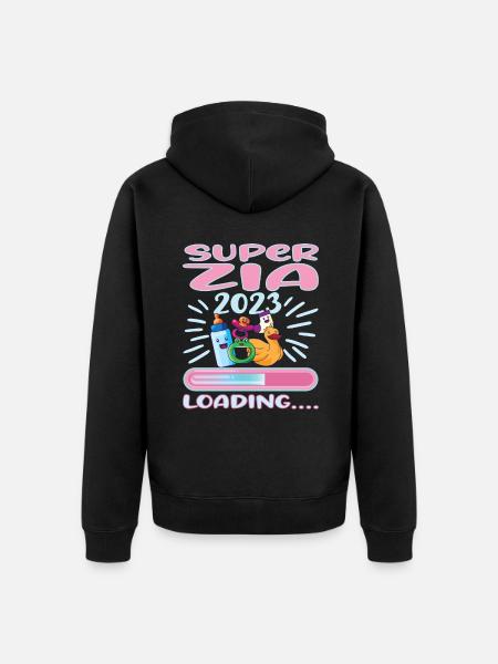 Super Zia 2023 Loading.... - Unisex Premium Bio Zip Hoodie - Schwarz