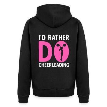 Je préfère faire du cheerleading - Veste à capuche bio Premium Unisexe - noir - Dos - Nico (187cm)