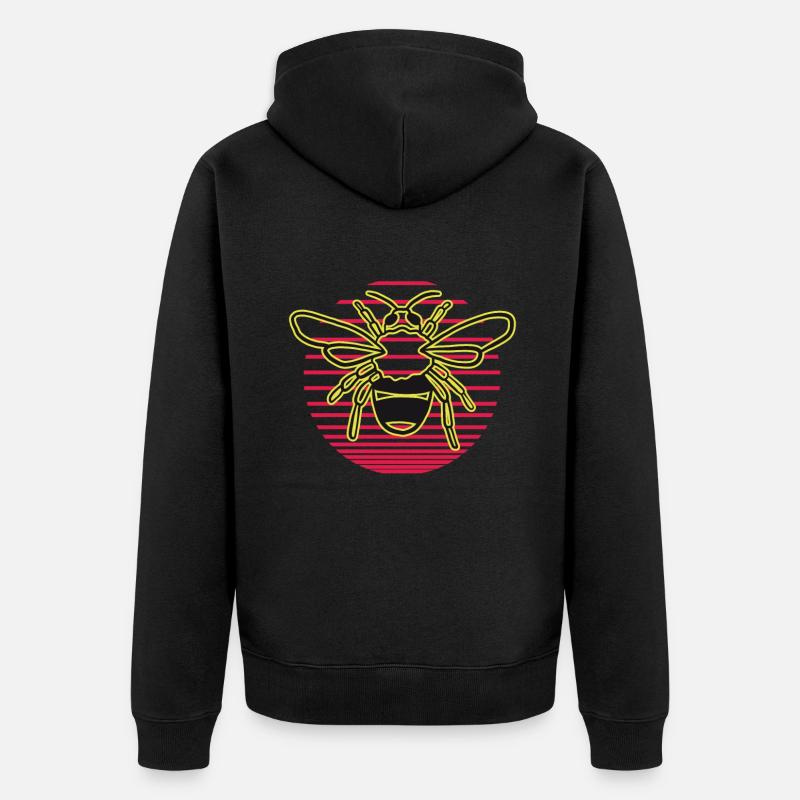 Abeille pour apiculteurs et apiculteurs - Veste à capuche bio Premium Unisexe - noir