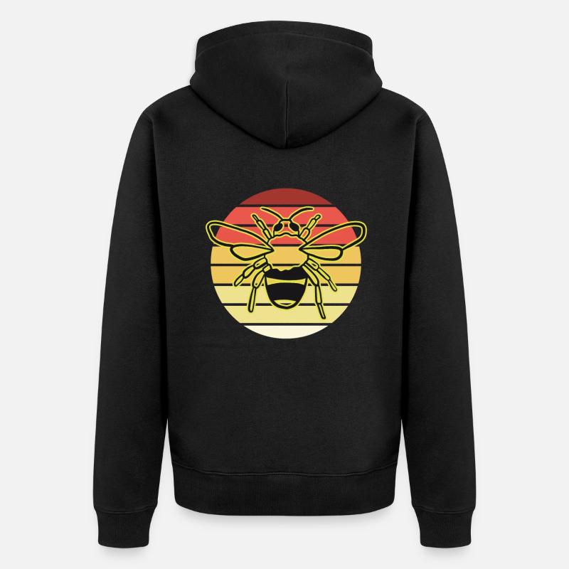 Abeille pour apiculteurs et apiculteurs - Veste à capuche bio Premium Unisexe - noir