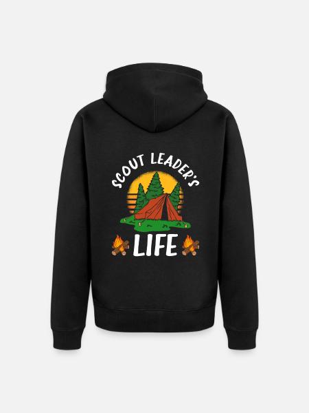 Scout Leader's Life - Unisex Premium Bio Zip Hoodie - Schwarz
