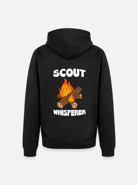 Chef scout chuchoteur - Veste à capuche bio Premium Unisexe - noir