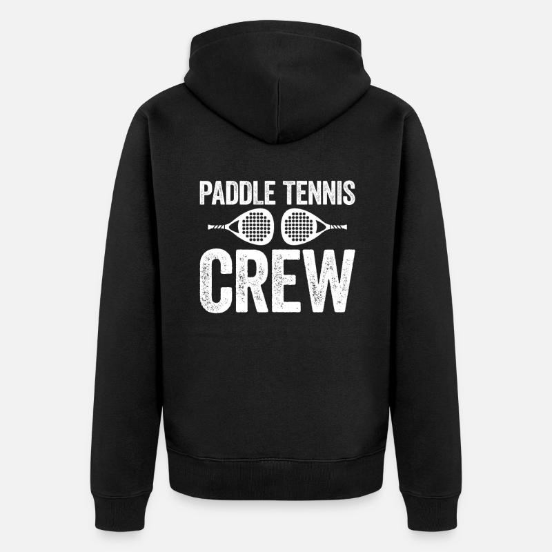 Équipage de paddle-tennis - Veste à capuche bio Premium Unisexe - noir