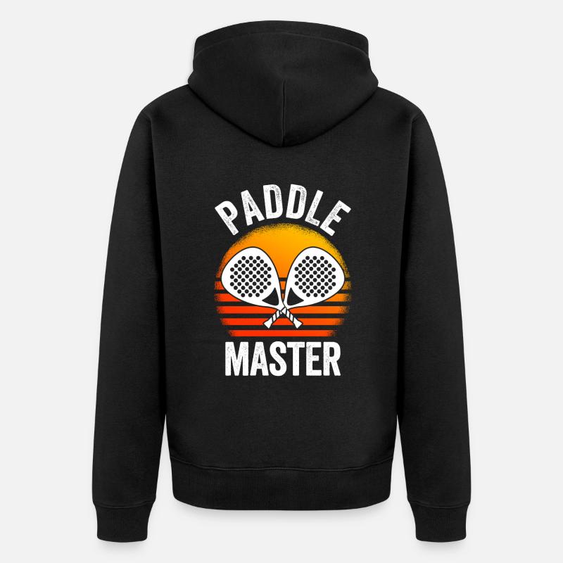 Maître Paddle Tennis - Veste à capuche bio Premium Unisexe - noir
