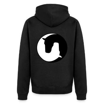 Pferd - Veste à capuche bio Premium Unisexe - noir - Dos - Nico (187cm)