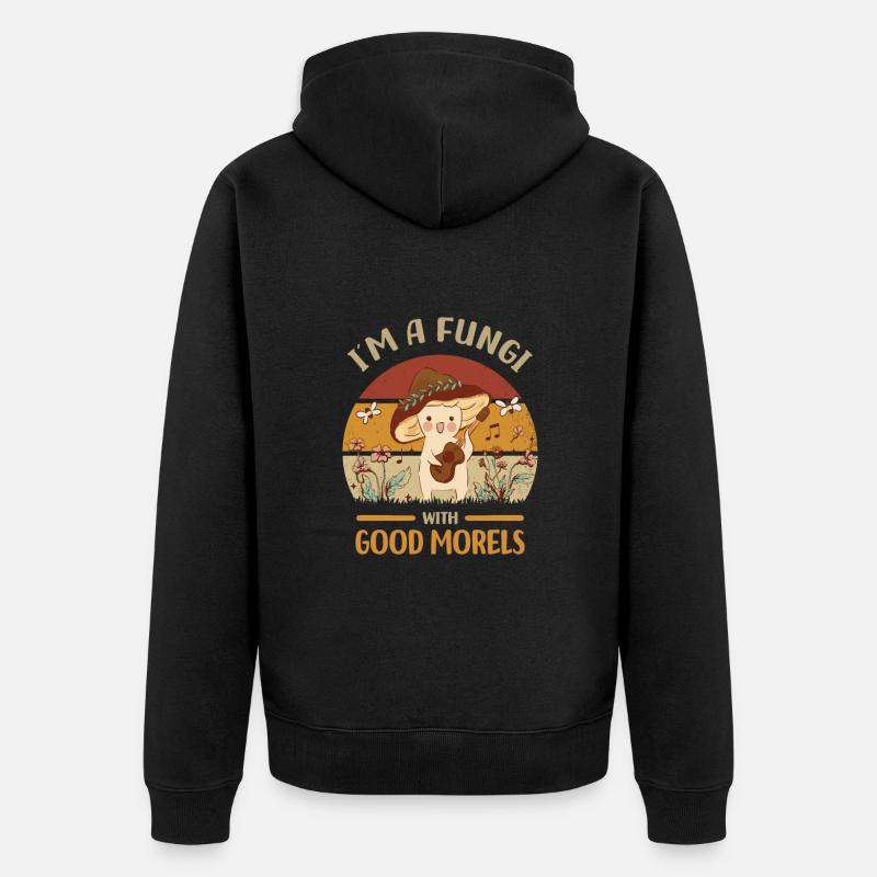 Champignon - Veste à capuche bio Premium Unisexe - noir