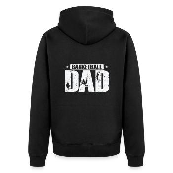 Basketball Dad Ballsport America États-Unis - Veste à capuche bio Premium Unisexe - noir - Dos - Nico (187cm)