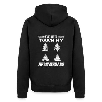 | de chasse à la pointe de flèche Arrowhead Hunting Idées cadeaux - Veste à capuche bio Premium Unisexe - noir - Dos - Nico (187cm)