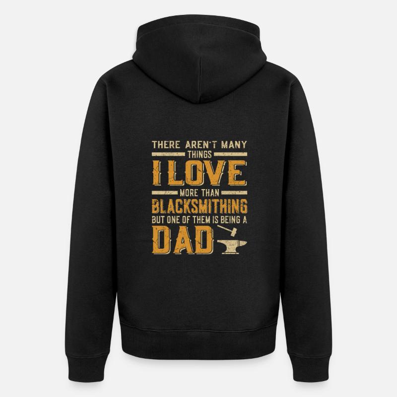 Forgeron - Veste à capuche bio Premium Unisexe - noir