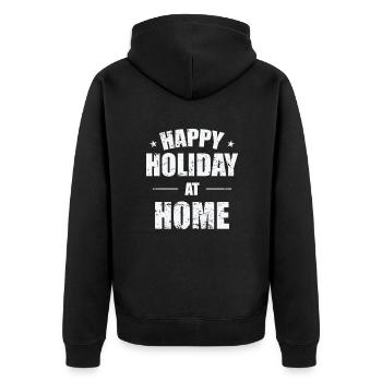 Joyeuses vacances à la maison Vacances Loisirs - Veste à capuche bio Premium Unisexe - noir - Dos - Nico (187cm)