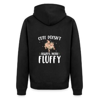 Amateurs de gecko | Geckos Animaux Animaux Cadeaux - Veste à capuche bio Premium Unisexe - noir - Dos - Nico (187cm)