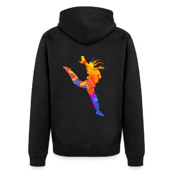 Break Dance Danseurs de danse hip hop - Veste à capuche bio Premium Unisexe - noir - Dos - Nico (187cm)
