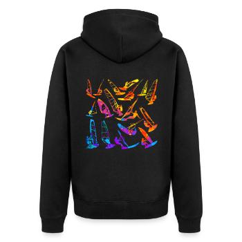 Windsurfen Windsurfer Windsurfer Planche à voile - Veste à capuche bio Premium Unisexe - noir - Dos - Nico (187cm)