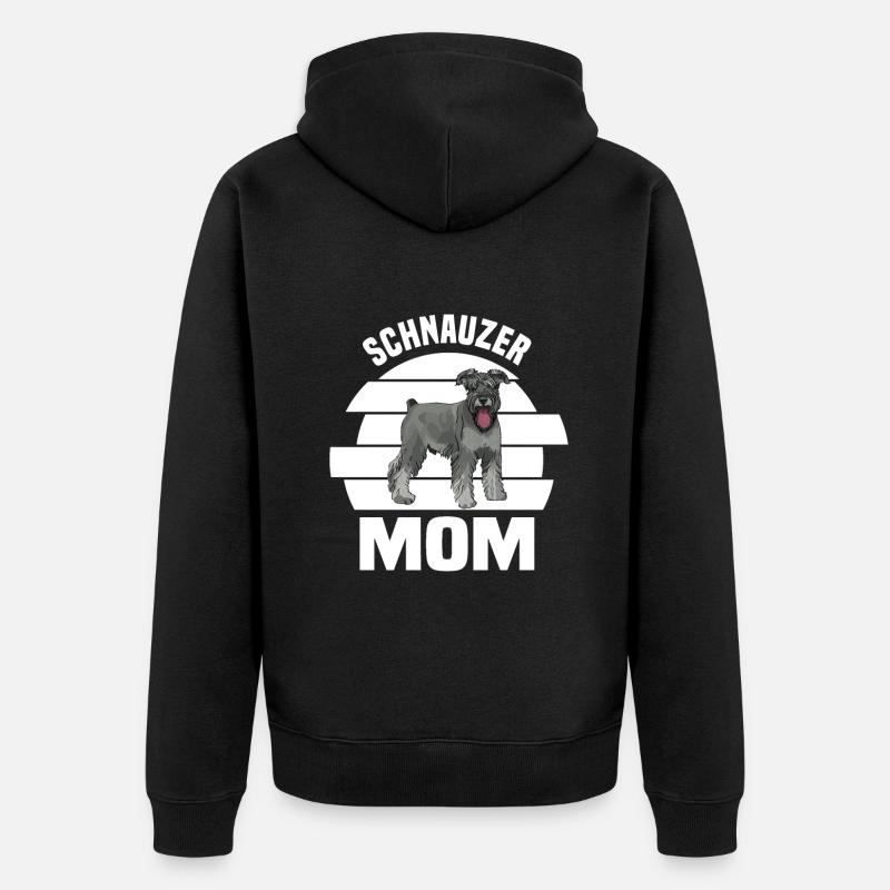 Chien Schnauzer - Veste à capuche bio Premium Unisexe - noir