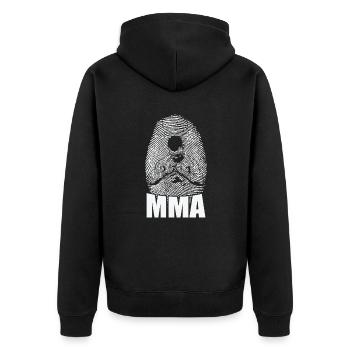 MMA Fingerprint D.N.A. Arts martiaux mixtes - Veste à capuche bio Premium Unisexe - noir - Dos - Nico (187cm)