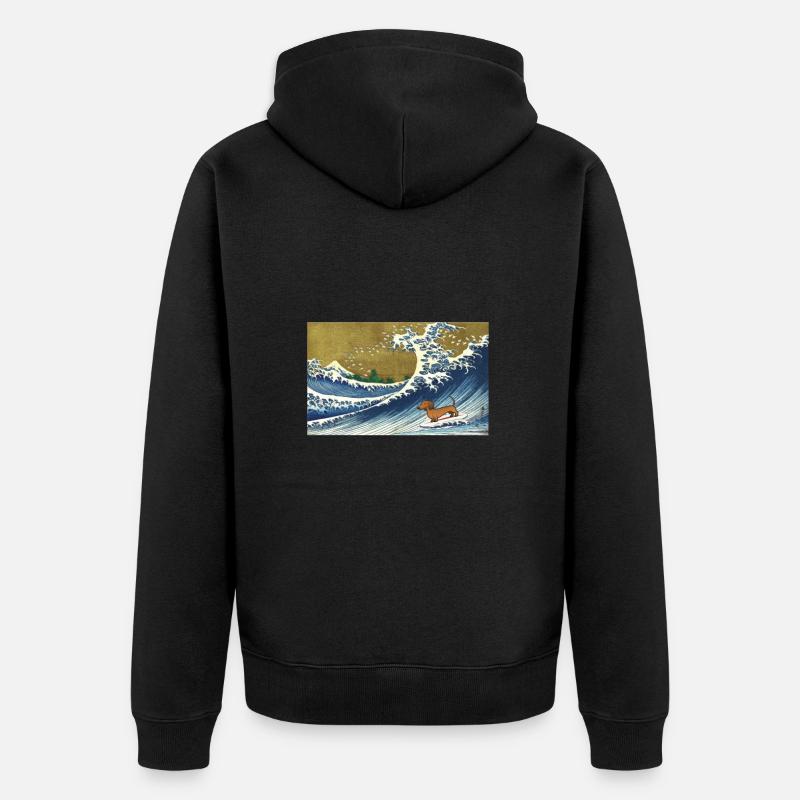 Teckel - Veste à capuche bio Premium Unisexe - noir