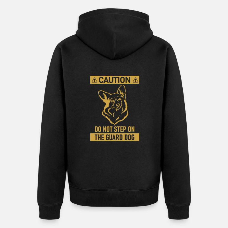 Corgi - Unisex Premium Bio Zip Hoodie - Schwarz
