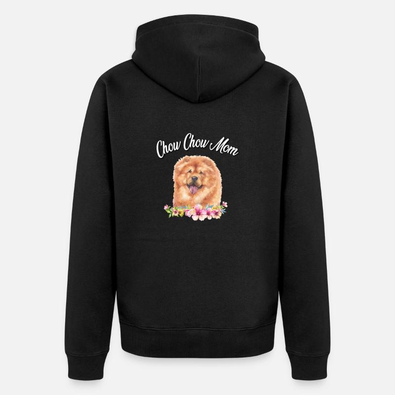 Chow Chow - Unisex Premium Bio Zip Hoodie - Schwarz