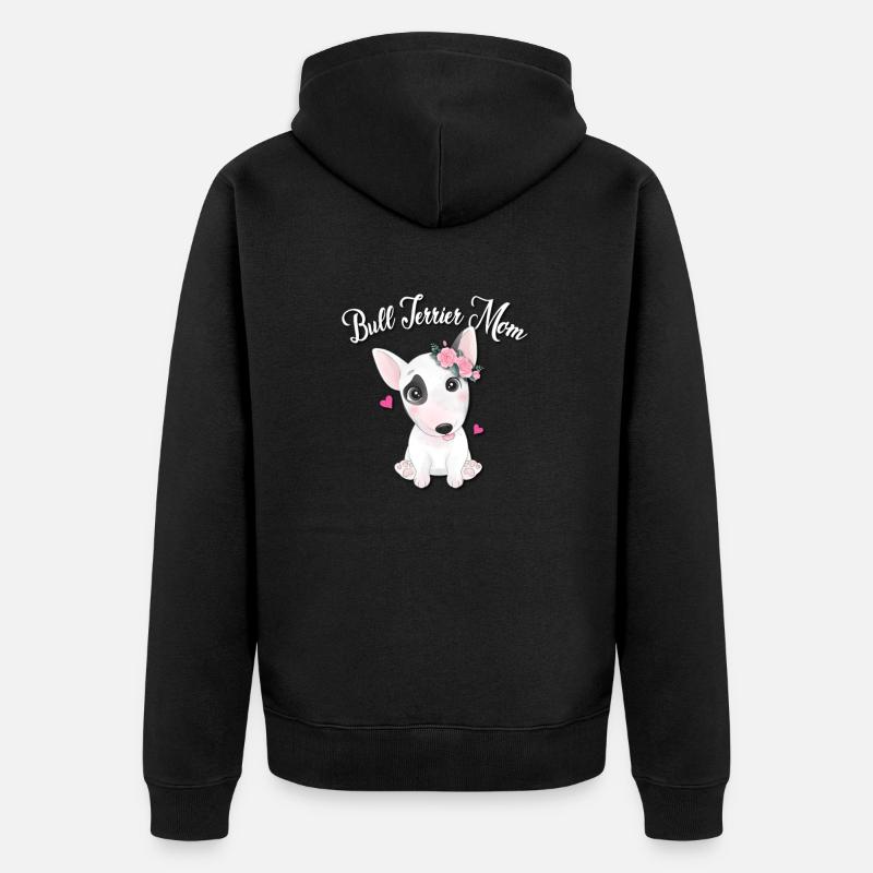 Bull terrier - Veste à capuche bio Premium Unisexe - noir