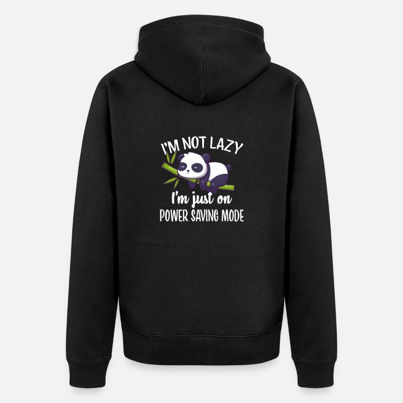 Panda - Veste à capuche bio Premium Unisexe - noir