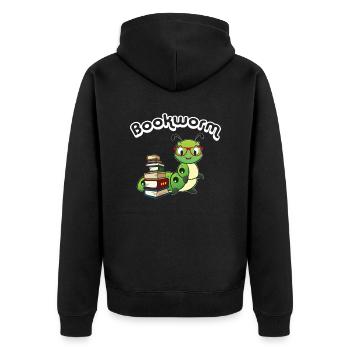Rat de bibliothèque - Veste à capuche bio Premium Unisexe - noir - Dos - Nico (187cm)