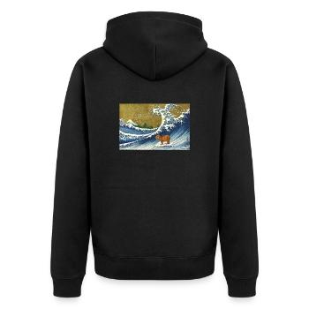 Capybara - Veste à capuche bio Premium Unisexe - noir - Dos - Nico (187cm)
