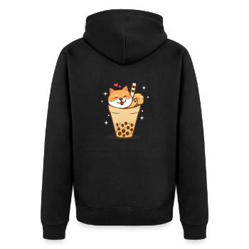 Shiba Inu - Veste à capuche bio Premium Unisexe - noir - Dos - Nico (187cm)