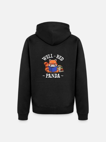 Petit panda - Veste à capuche bio Premium Unisexe - noir