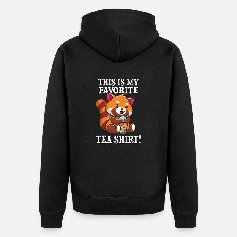 Petit panda - Veste à capuche bio Premium Unisexe - noir